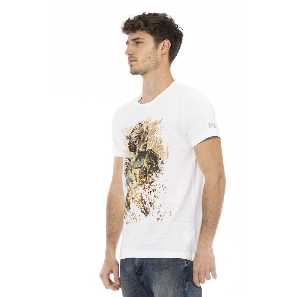 Elegant White Tee with Signature Print