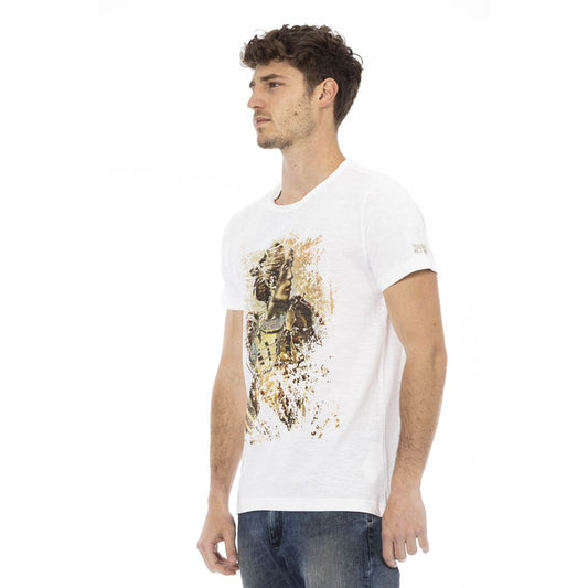 Elegant White Tee with Signature Print