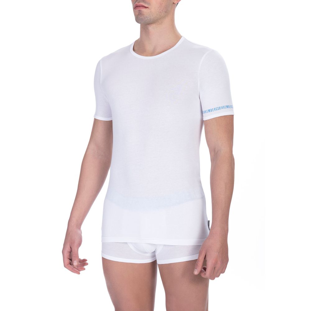 Elegant Dual-Pack White Crew Neck T-Shirts