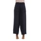 Elegant Black Cotton Trousers with Pockets