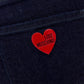 Chic Heart-Back Dark Blue Jeans