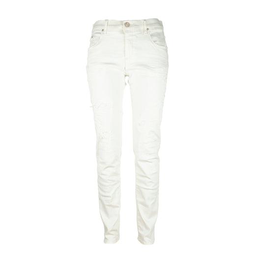 Chic White Kimberly Slim Women's Jeans