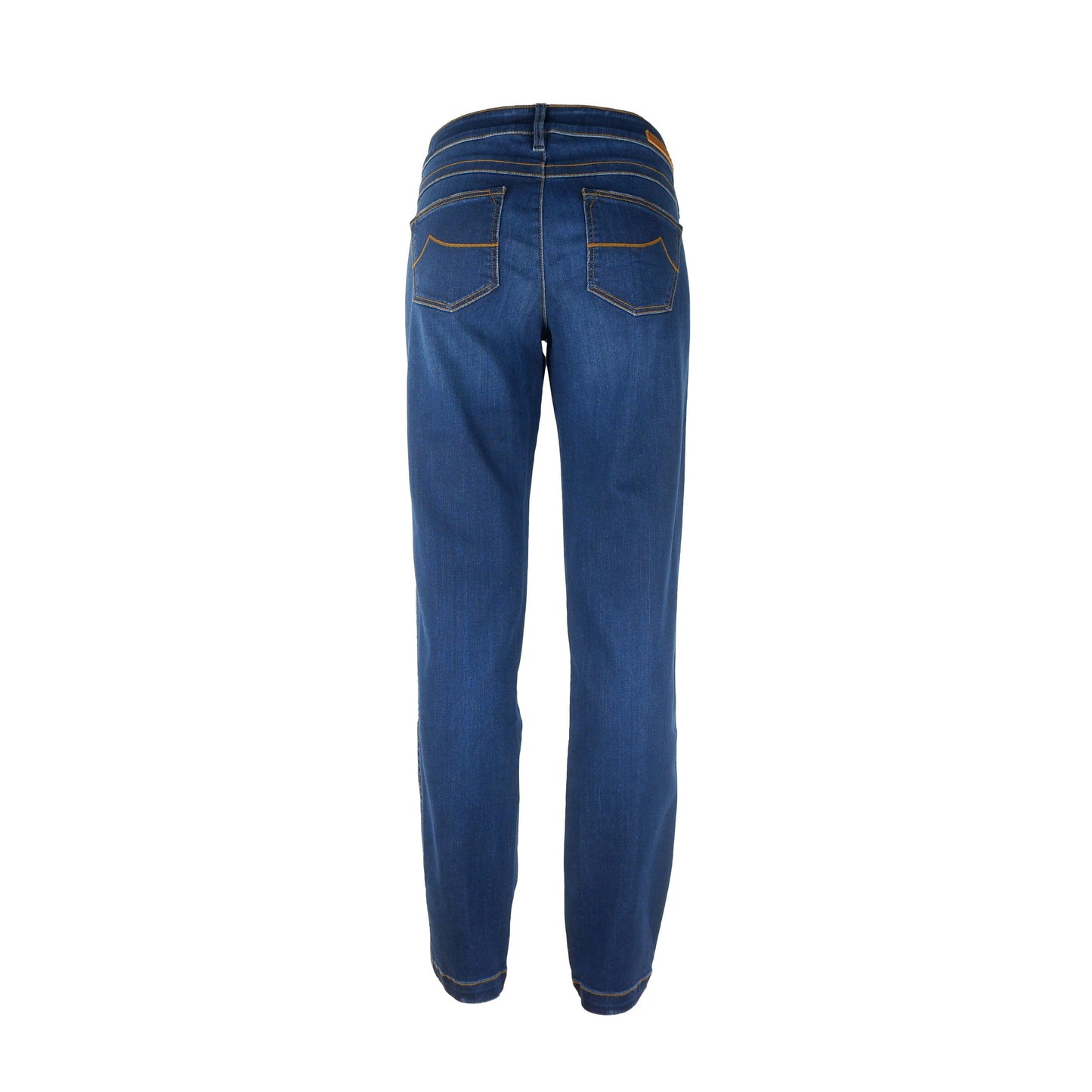 Elegant Dark Blue Chloe Jeans with Pony Skin Patch