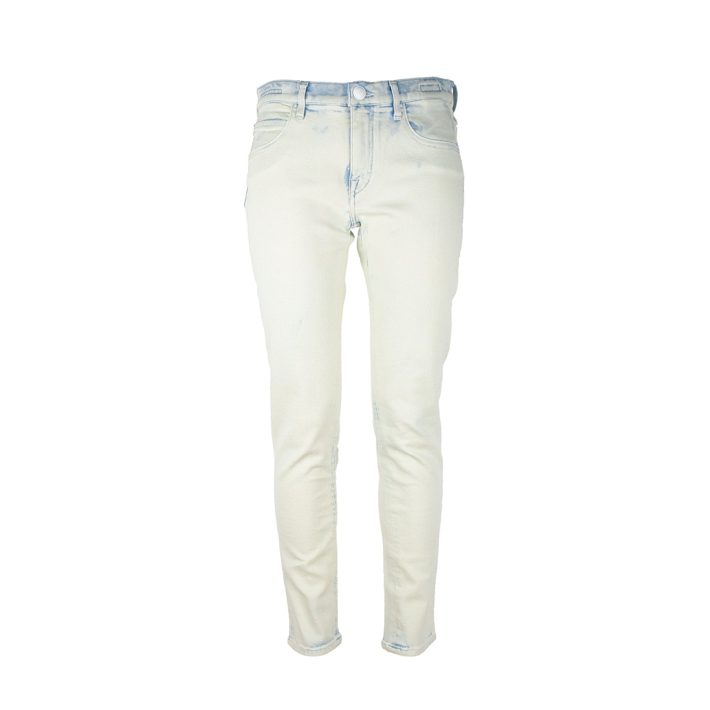 Elegant Light Blue Karen Jeans with Pony Skin Patch