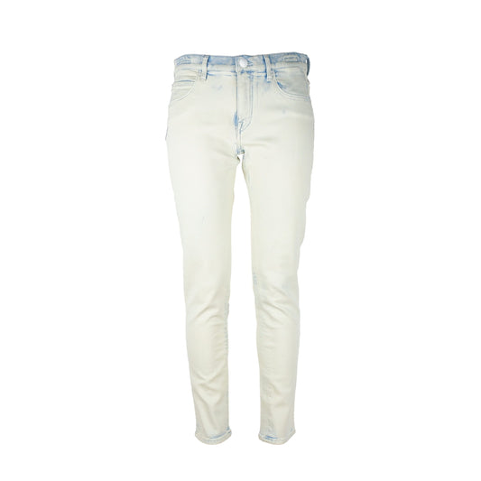 Elegant Light Blue Karen Jeans with Pony Skin Patch