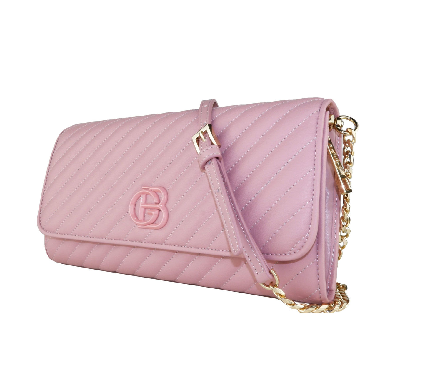 Chic Pink Crossbody Luxury Leather Bag