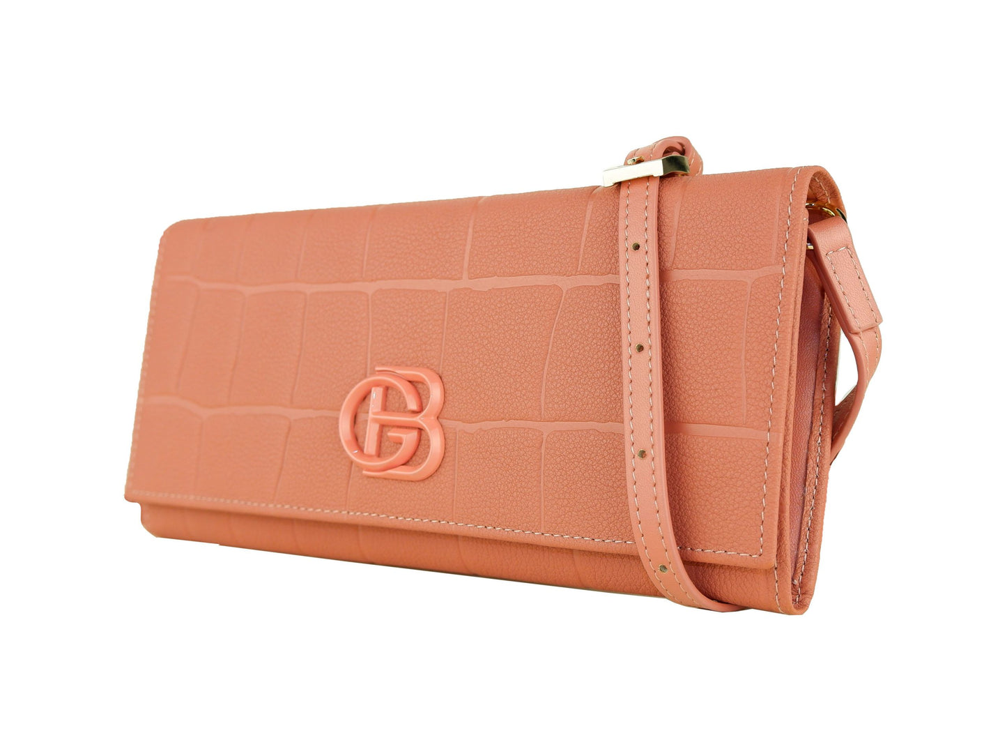 Chic Pink Crossbody Leather Bag