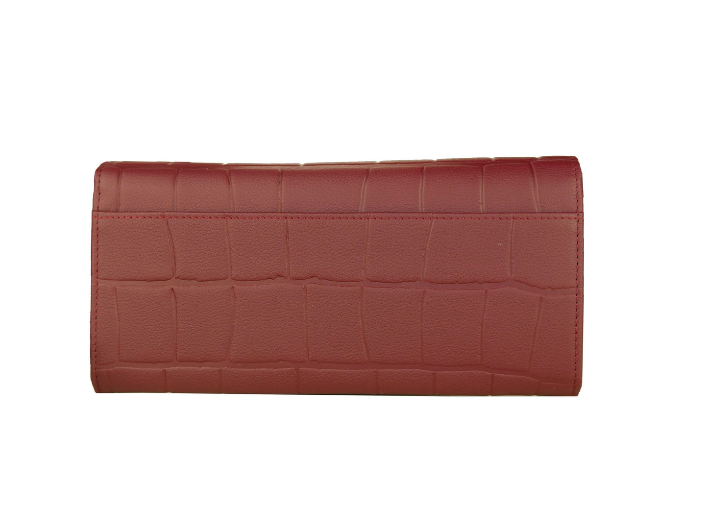 Elegant Burgundy Calfskin Crossbody Bag