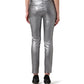 Elegant Silver Denim 5-Pocket Style