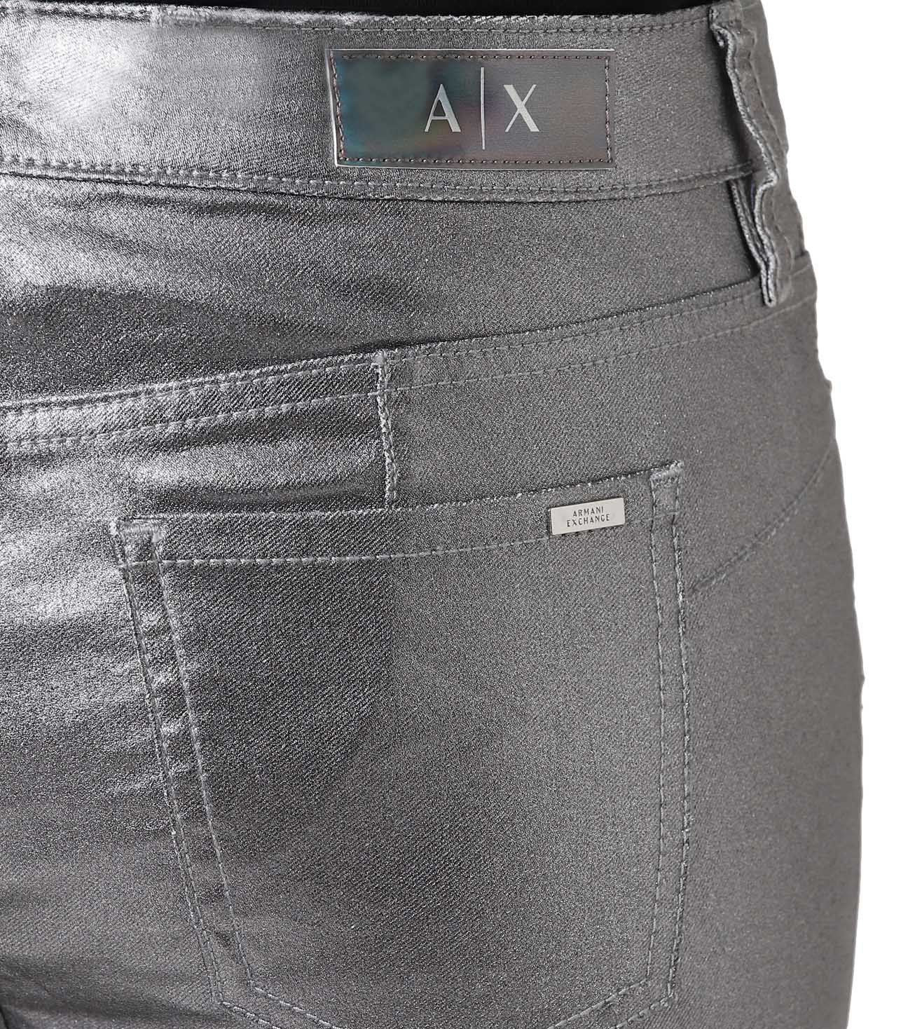 Elegant Silver Denim 5-Pocket Style