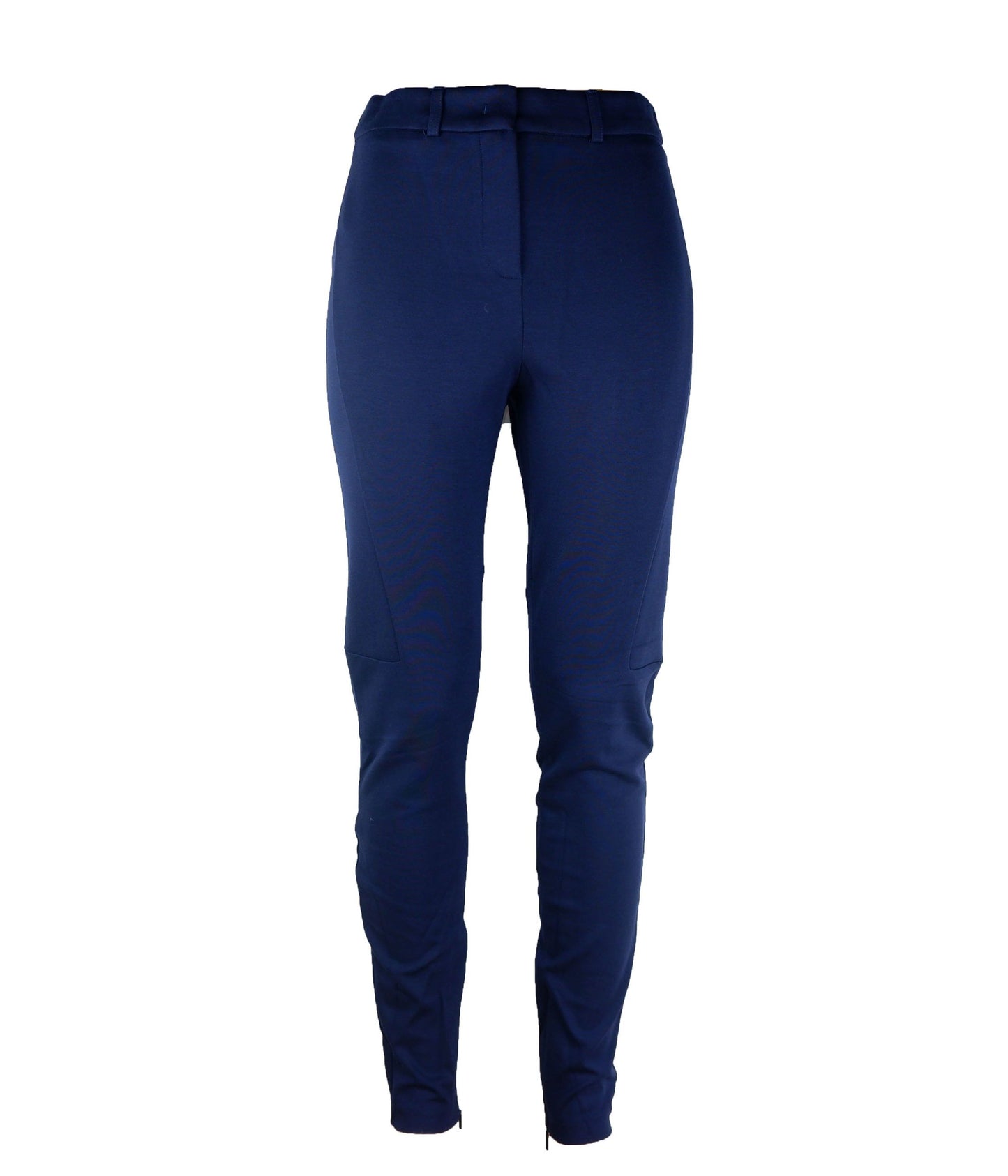 Chic Dark Blue Elasticized Trousers