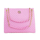 Elegant Rosa Calfskin Shopper Bag