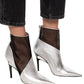 Silver Sioux Pointed Ankle Boot with Mesh Detail
