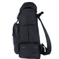 Sleek Nero Nylon Backpack with Multiple Pockets