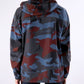 Camo Texture Hooded Jacket in Gray