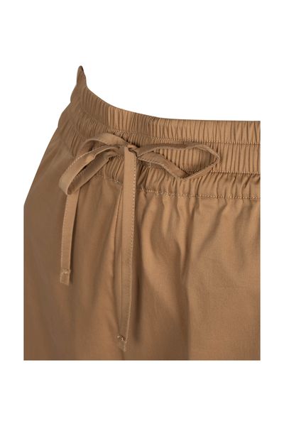 Beige Chic Logo-Embellished Shorts