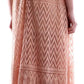 Elegant Pink Lace Evening Dress with Pleats