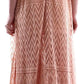 Elegant Pink Lace Evening Dress with Pleats