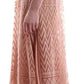 Elegant Pink Lace Evening Dress with Pleats