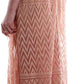 Elegant Pink Lace Evening Dress with Pleats