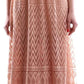 Elegant Pink Lace Evening Dress with Pleats