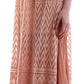 Elegant Pink Lace Evening Dress with Pleats