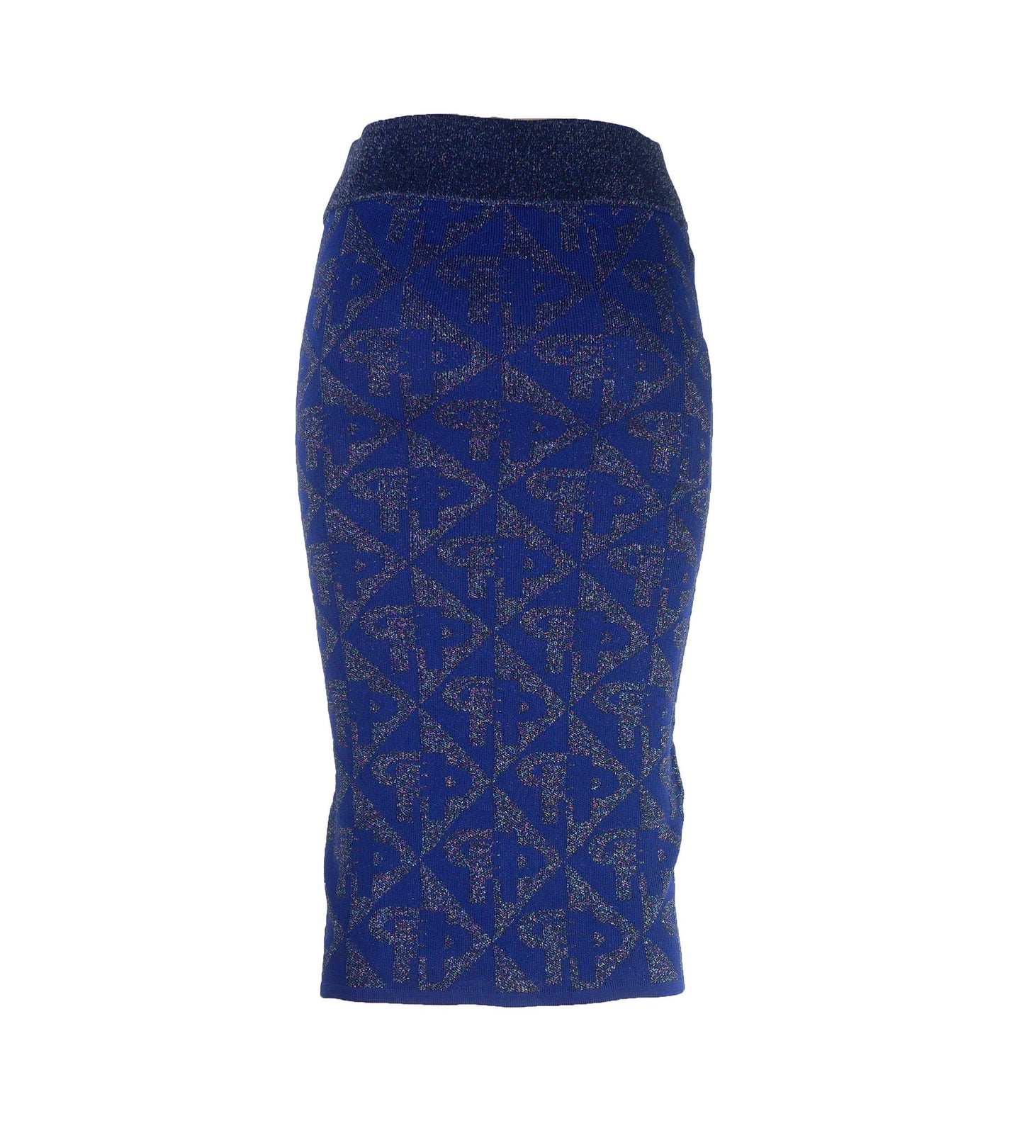 Lustrous Blue A-line Designer Skirt