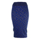 Lustrous Blue A-line Designer Skirt