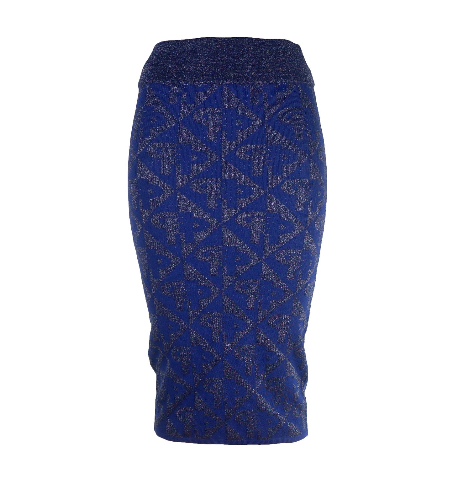 Lustrous Blue A-line Designer Skirt