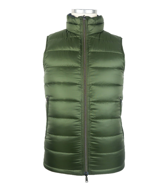 Elegant Dark Green Goose Down Vest