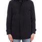 Elegant Black Down Jacket with Removable Hood