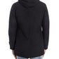 Elegant Black Down Jacket with Removable Hood
