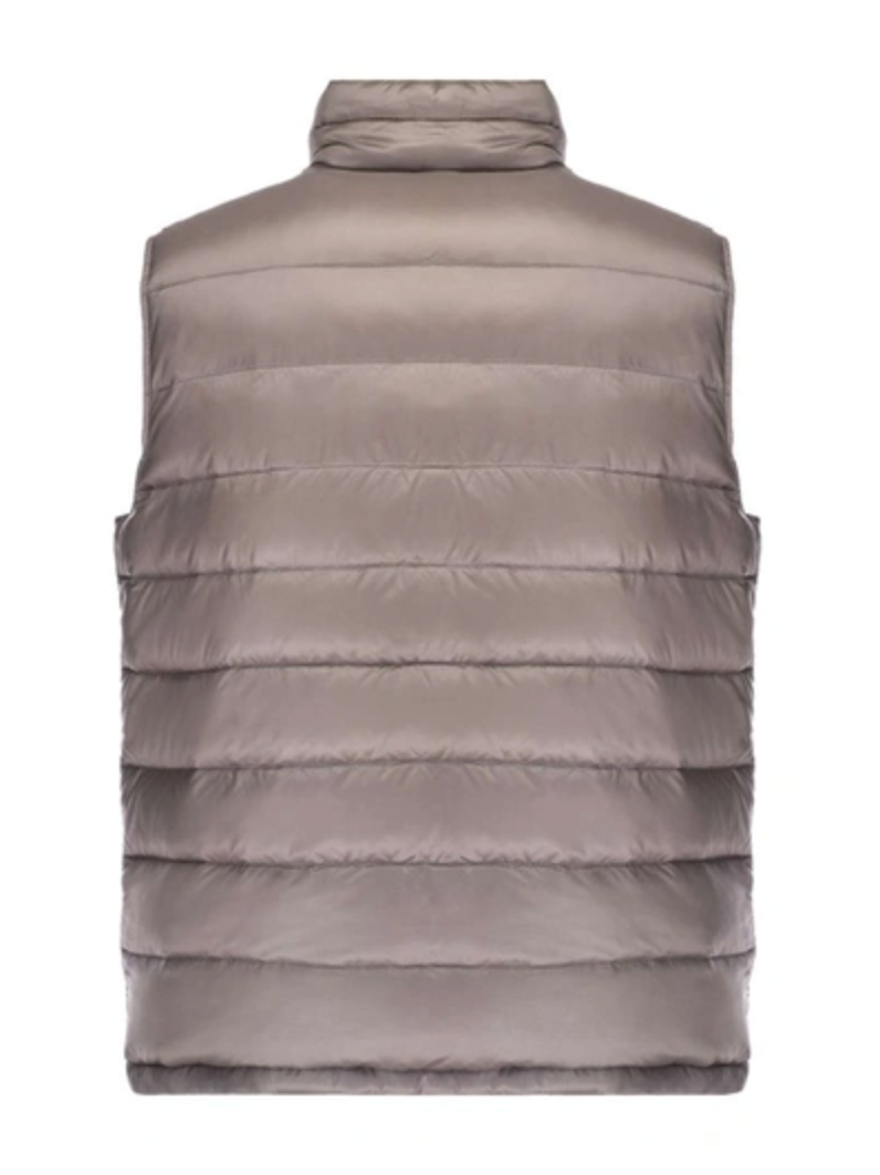 Elegant Dark Grey Quilted Vest