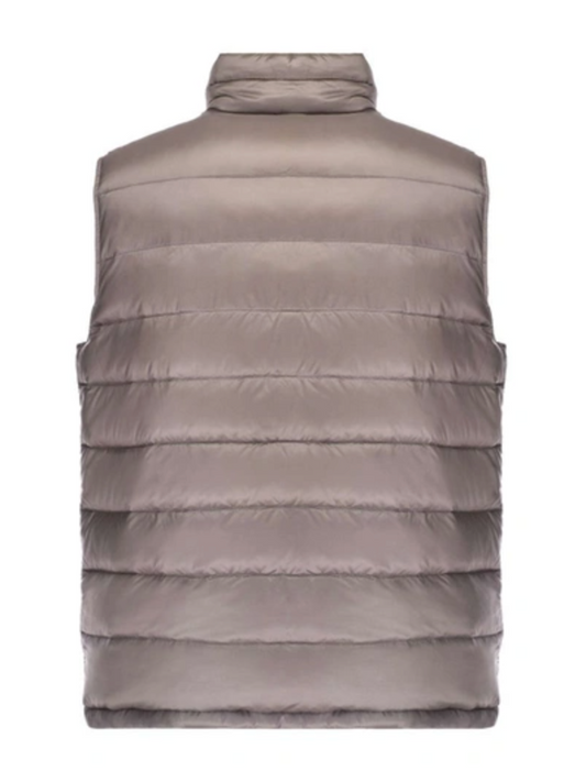 Elegant Dark Grey Quilted Vest