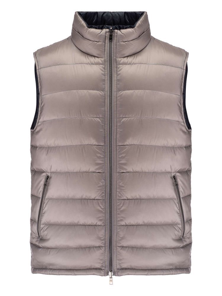 Elegant Dark Grey Quilted Vest