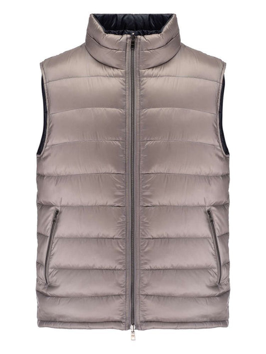 Elegant Dark Grey Quilted Vest