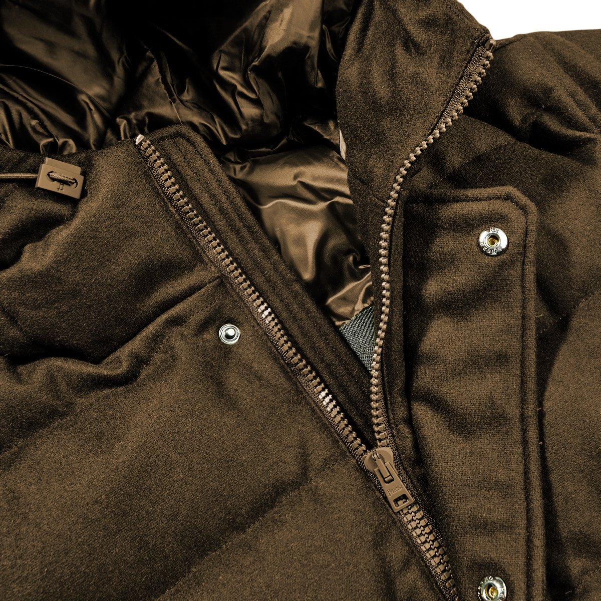 Elegant Water-Repellent Wool Blend Jacket