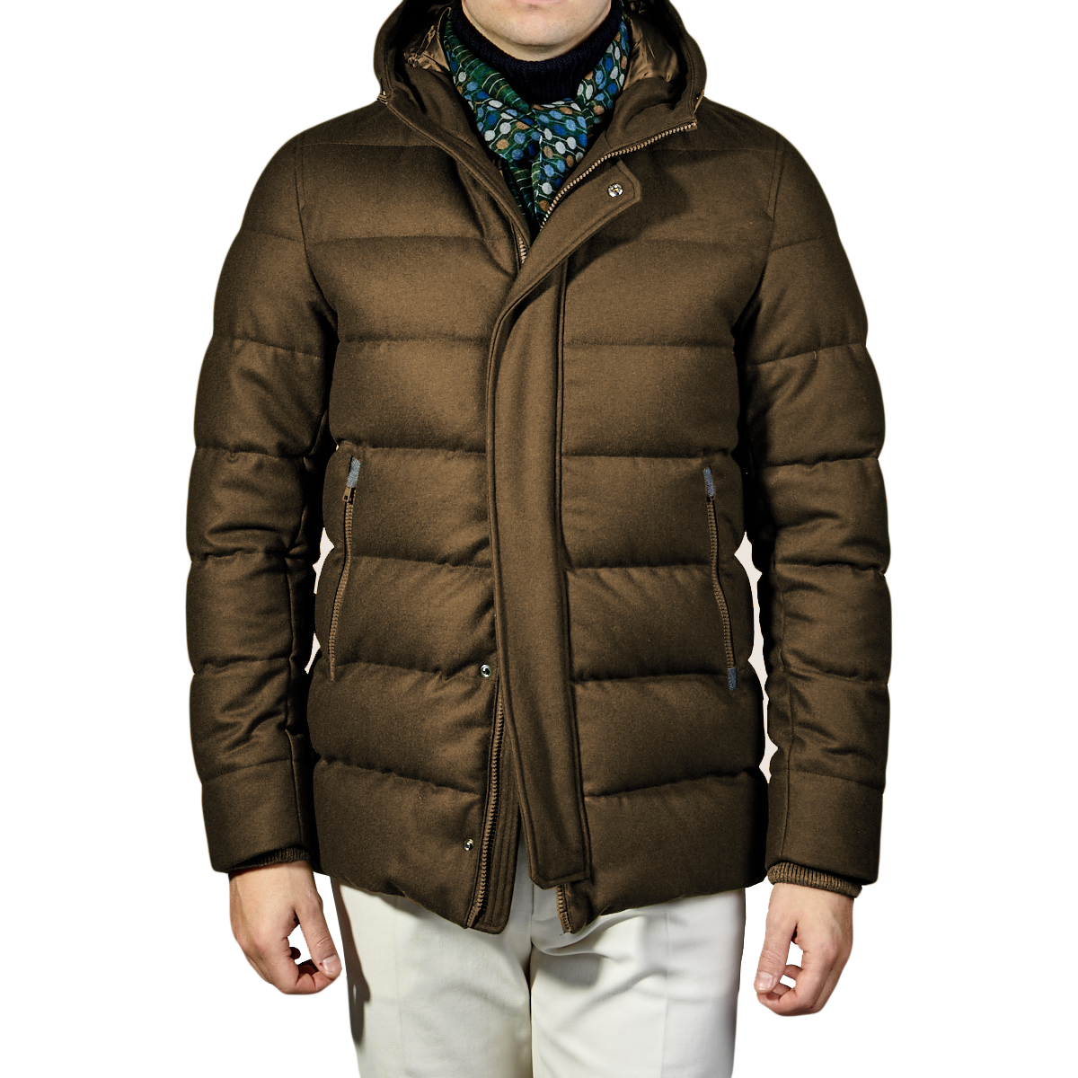 Elegant Water-Repellent Wool Blend Jacket