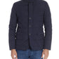 Elegant Blue Goose Down Jacket