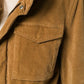 Velvet Cotton Hooded Multipocket Jacket