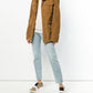 Velvet Cotton Hooded Multipocket Jacket