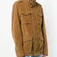 Velvet Cotton Hooded Multipocket Jacket