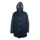 Elegant Hooded Men's Down Jacket in Blue
