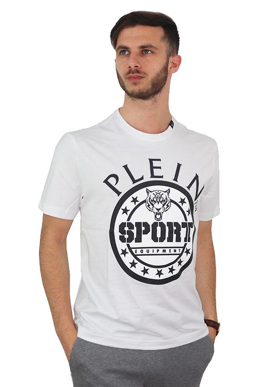 Embossed Logo Cotton Blend Men's Tee