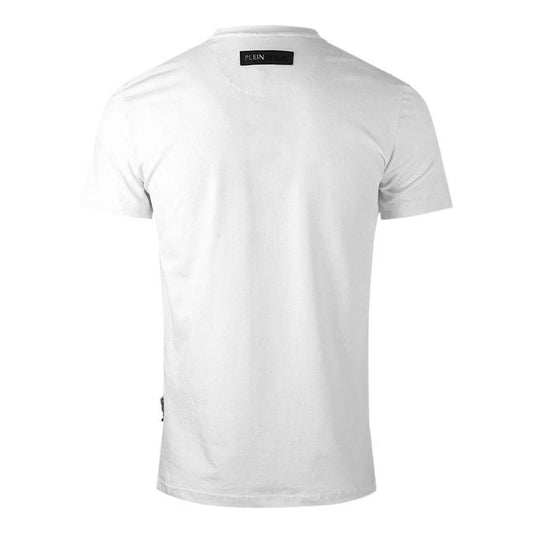 Sleek Silver Embossed Men's Cotton Tee