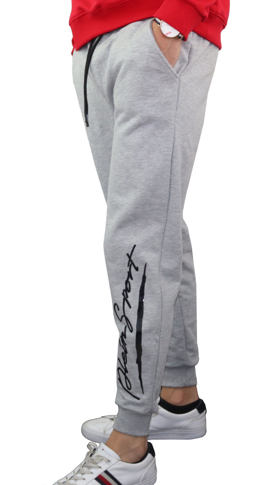 Embossed Rubber Print Men's Track Pants