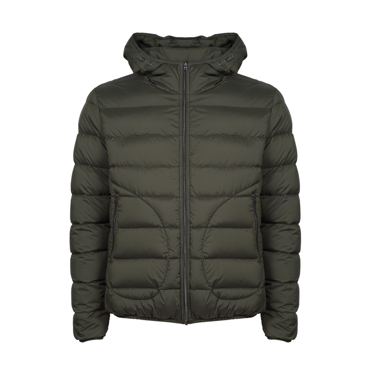 Chic Green Padded Bomber Jacket