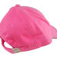 Elegant Pink Adjustable Cotton Cap
