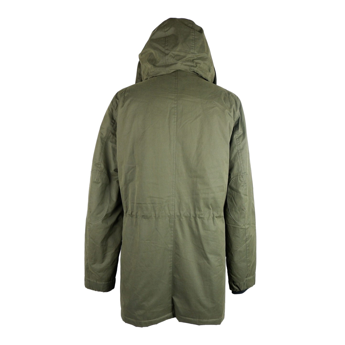 Elegant Urban Cotton Blend Green Parka