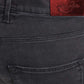 Black Cotton Karen Jeans with Pony Skin Patch